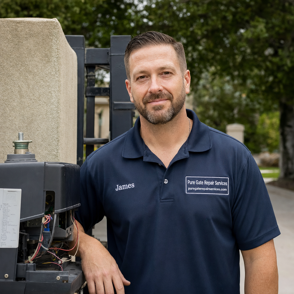 James Smith, owner of Pure Gate Repair Services