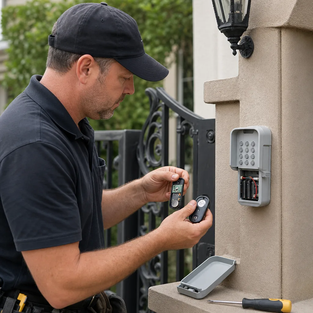 Illustration for gate opener repair near me
